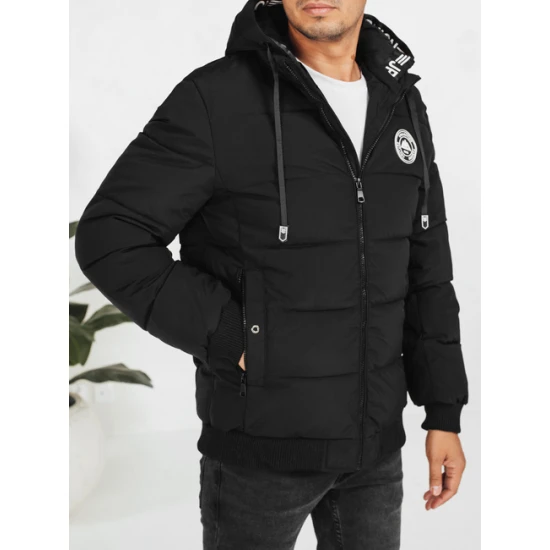 Vyriška juoda žieminė striukė Tamil Žieminės striukės