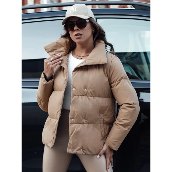 Moteriška žiemeinė rusvos spalvos striukė Lari Moteriškos striukės