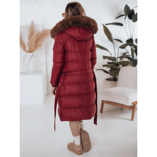 Moteriška žieminė raudona striukė Bela Striukės