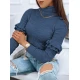 Moteriškas tamsiai mėlynas megztinis Bufal Moteriški megztiniai