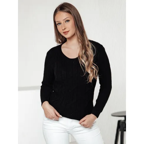 Czarny sweter damski Nela Swetry damskie