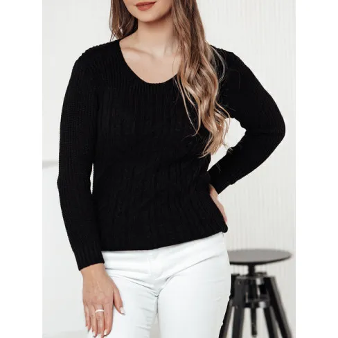 Czarny sweter damski Nela Swetry damskie