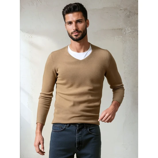 Vyriškas rudas megztinis Sandy Megztiniai