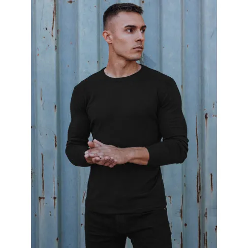 Męski czarny sweter Mika Swetry