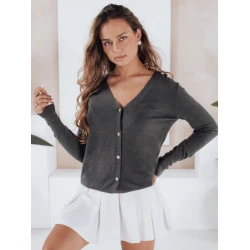 Moteriškas tamsiai pilkas megztinis Glow