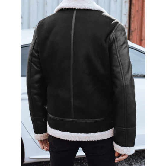 Vyriška juoda odinė striukė Mito Odinės striukės