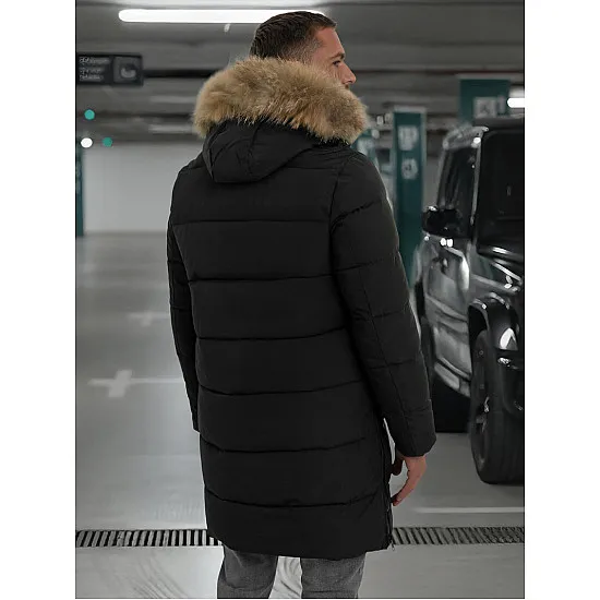Vyriška juodos spalvos žieminė striukė Fred JS/25M9803/392