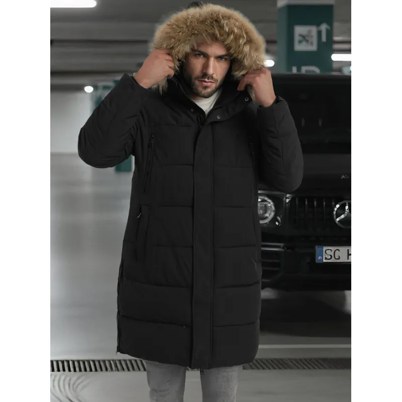 Vyriška juodos spalvos žieminė striukė Fred JS/25M9803/392