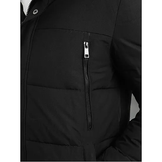 Vyriška juodos spalvos žieminė striukė Fred JS/25M9803/392