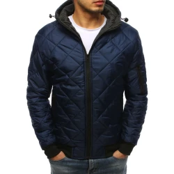 Vyriška pavasarinė - rudeninė striukė tamsiai mėlynos spalvos Karl