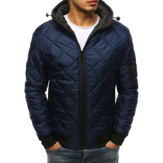 Vyriška pavasarinė - rudeninė striukė tamsiai mėlynos spalvos Karl Striukės