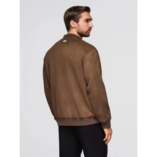 Vyriška ruda dirbtinės odos striukė Vilin Odinės striukės