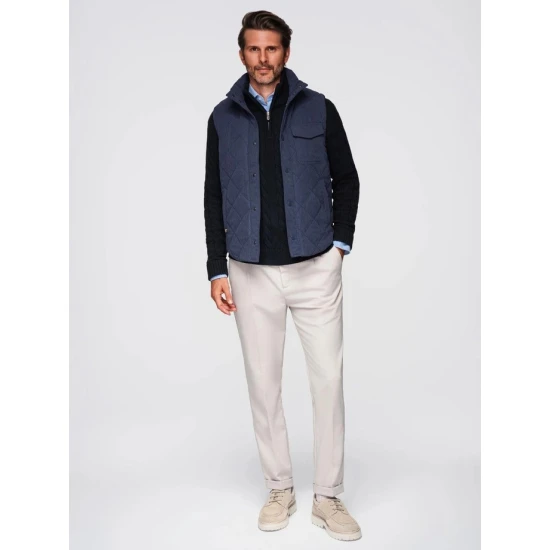 Vyriška tamsiai mėlyna liemenė Janex Liemenės