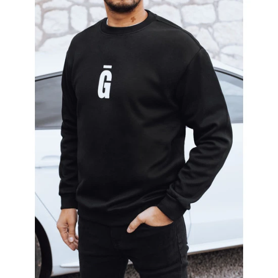 Vyriškas juodas džemperis Gala Džemperiai su užrašais
