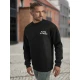 Vyriškas juodas džemperis be gobtuvu Risk Džemperiai su užrašais