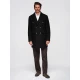 Vyriškas juodas paltas Elegant Paltai