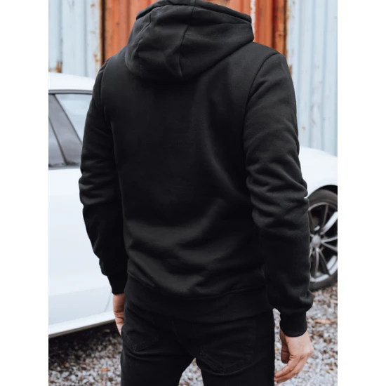 Vyriškas juodas pašiltintas džemperis Icon Džemperiai su užrašais