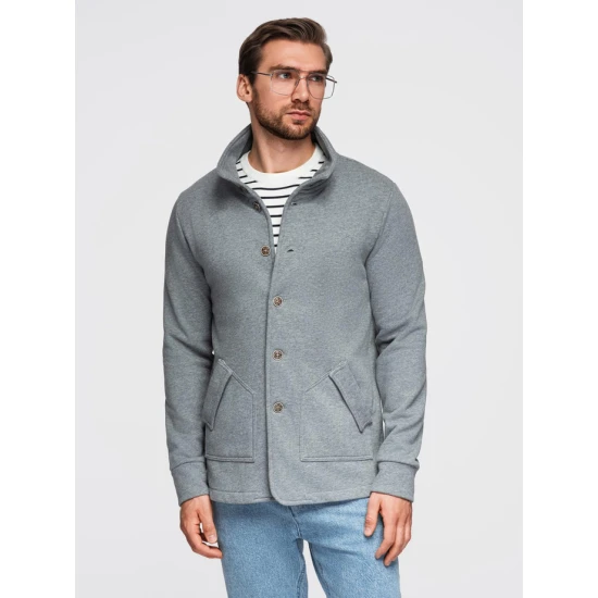 Vyriškas pilkas džemperis Leo Megztiniai