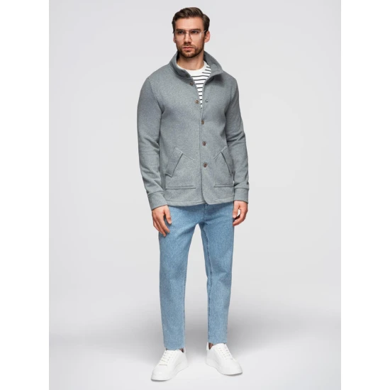 Vyriškas pilkas džemperis Leo Megztiniai