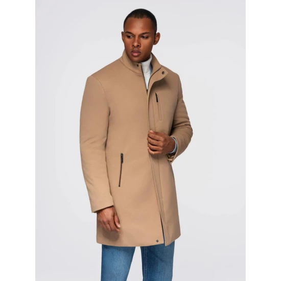 Vyriškas rudas paltas Alpi Paltai