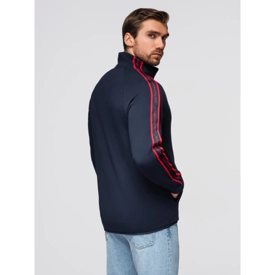 Vyriškas tamsiai mėlynas džemperis Performance Džemperiai be gobtuvo