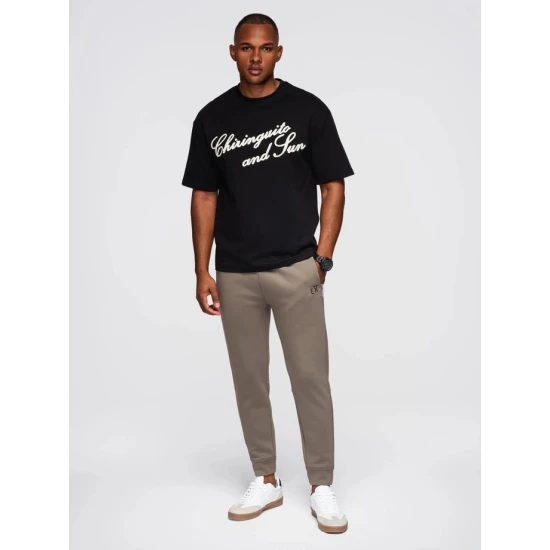 Vyriškos rusvos spalvos laisvalaikio kelnės Imek Laisvalaikio kelnės