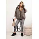 Moteriška šviesiai rudos spalvos strtiukė Evelin Moteriškos striukės