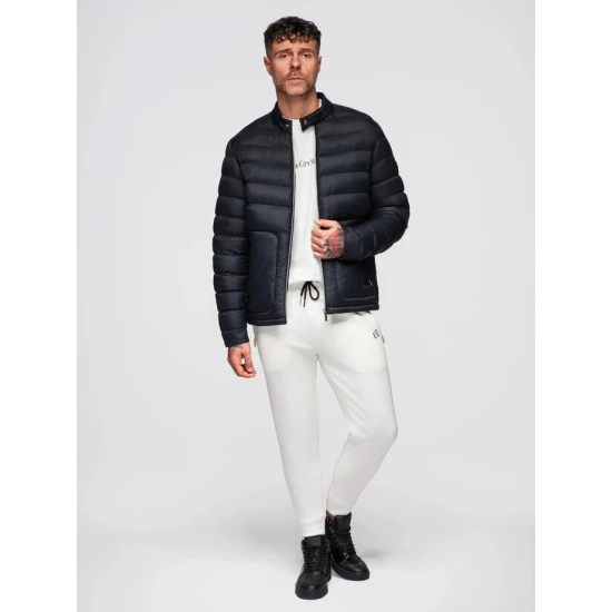 Vyriška juodos spalvos striukė Garin Odinės striukės