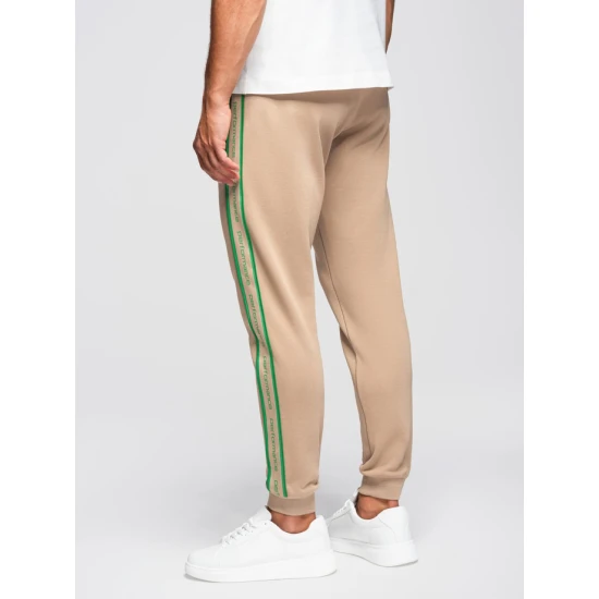 Vyriškos šviesiai rudos spalvos laisvalaikio kelnės Performance Laisvalaikio kelnės