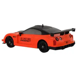 Nuotoliniu būdu valdomas sportinis automobilis R/C 1:24 oranžinės spalvos keičiamais ratais