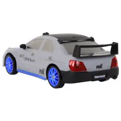 Nuotoliniu būdu valdomas sportinis automobilis R/C 1:24 pilkos spalvos keičiamais ratais
