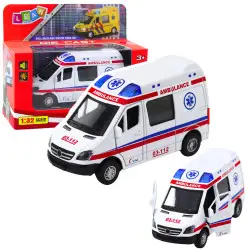 Baltas greitosios pagalbos automobilis 