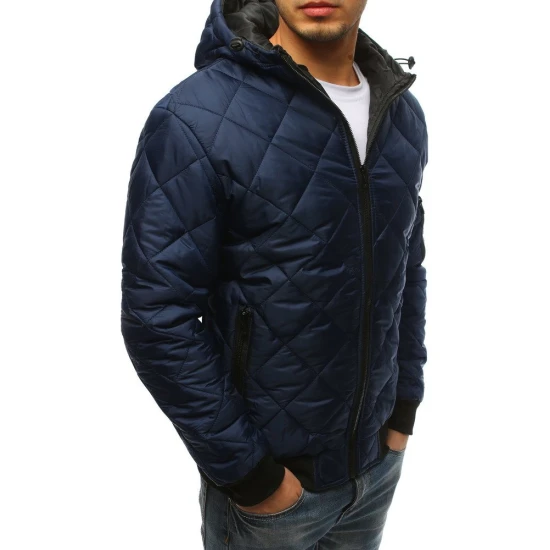 Vyriška pavasarinė - rudeninė striukė tamsiai mėlynos spalvos Karl Striukės