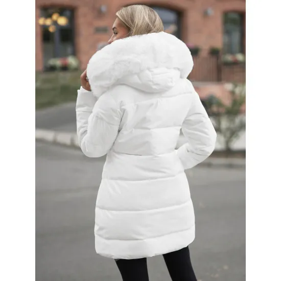 Moteriška baltos spalvos paltas Stel JS/16M9099/281Z