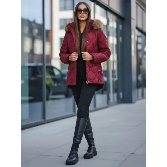 Moteriška bordo spalvos striukė Mona Moteriškos striukės