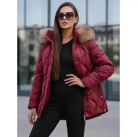 Moteriška bordo spalvos striukė Mona Moteriškos striukės