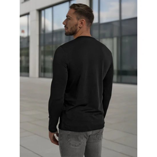 Vyriški juodi marškinėliai Rojo Megztiniai