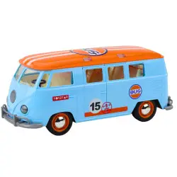 Retro autobusas su šviesos ir garso efektais