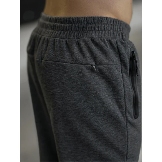 Vyriškos tamsiai pilkos kelnės Run Kelnės