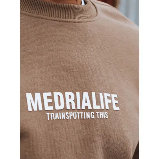 Vyriškas rudas džemperis Medrialife Džemperiai be gobtuvo