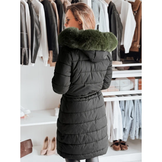 Moteriška juoda žieminė striukė Trend