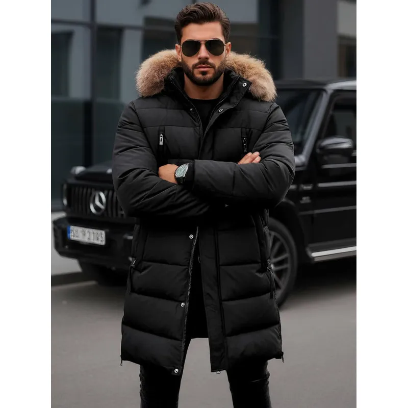 Vyriška juoda žieminė striukė Bruno JS/19M1290/392