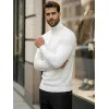 Men's white high neck sweater Lenox Sweaters