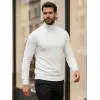 Men's white high neck sweater Lenox Sweaters