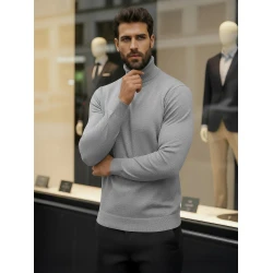 Meeste hall kõrge kaelusega džemper Lenox