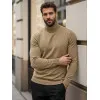 Men's brown high neck jumper Lenox Sweaters