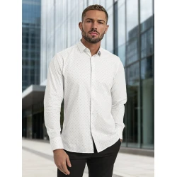 Vyriški balti taškuoti marškiniai Royal