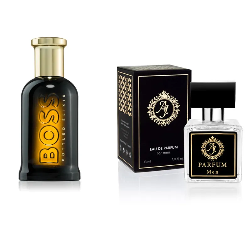 AJ Deluxe Nr327 kvepalai įkvėpti Hugo Boss - Boss Bottled Elixir Parfum 33 ml AJ Deluxe Vyrams French Perfumes