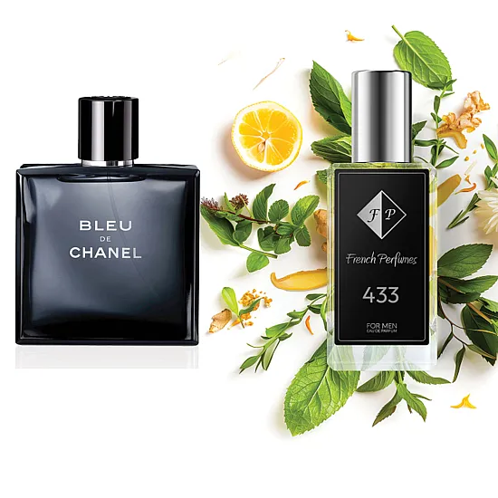 Nr433 kvepalai įkvėpti Chanel - Bleu de Chanel edt 104 ml FP Vyrams French Perfumes