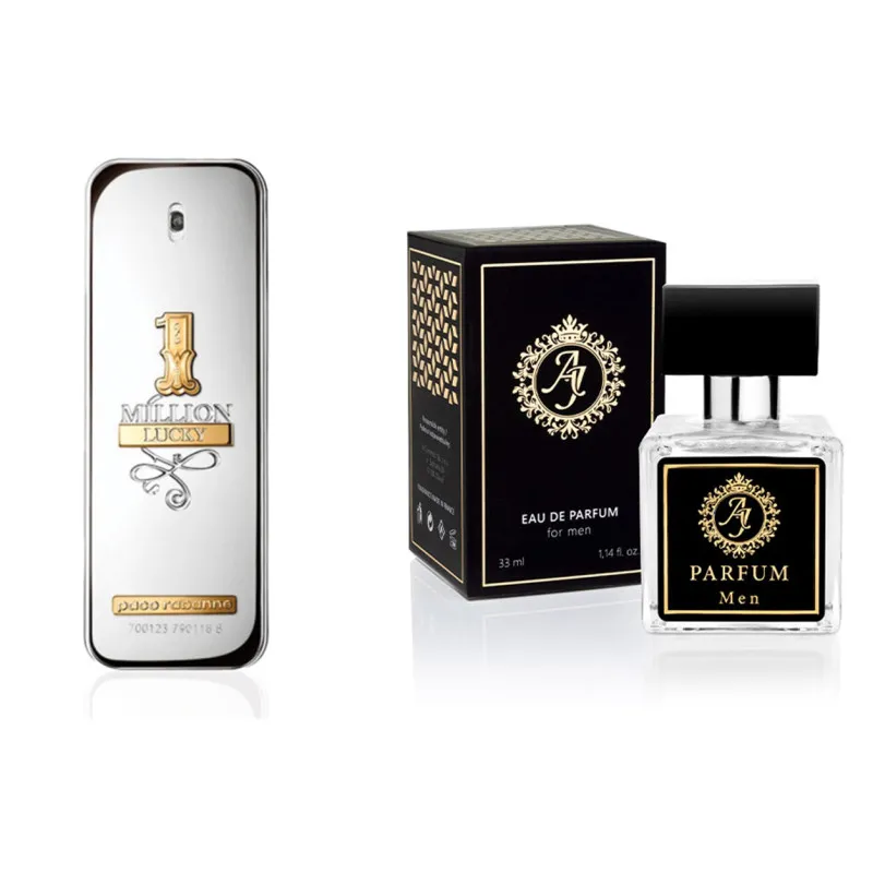AJ Deluxe Nr458 kvepalai įkvėpti Paco Rabanne - 1 Million Lucky 50 ml AJ Deluxe Vyrams French Perfumes